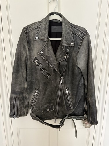 All saints leather jacket - all,