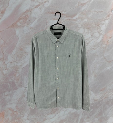 Allsaints shirt gray - gray, xxl