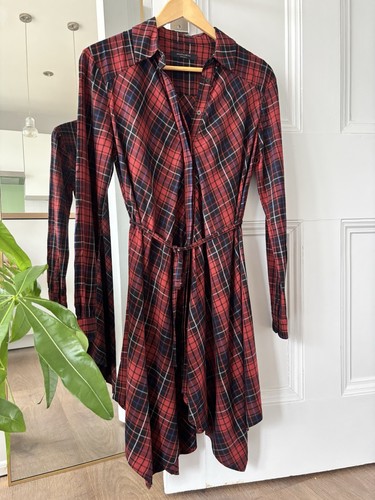Allsaints red tala tartan - red,