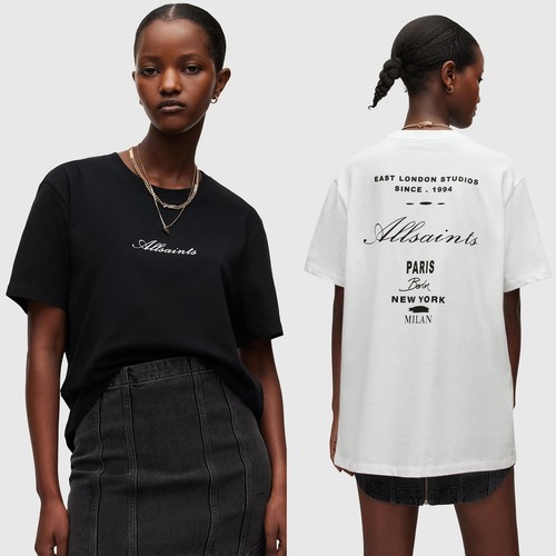 All saints womens logo shirt - all, t-shirt